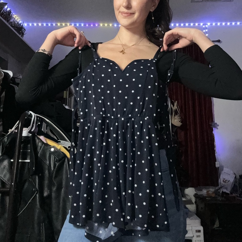 Polka dot romper
